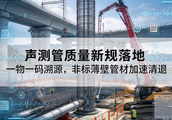 丰都声测管质量新规落地，一物一码溯源，非标薄壁管材加速清退